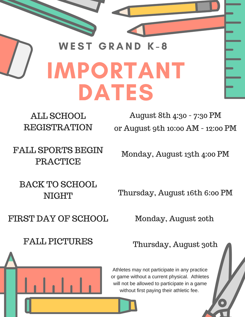 Important Dates